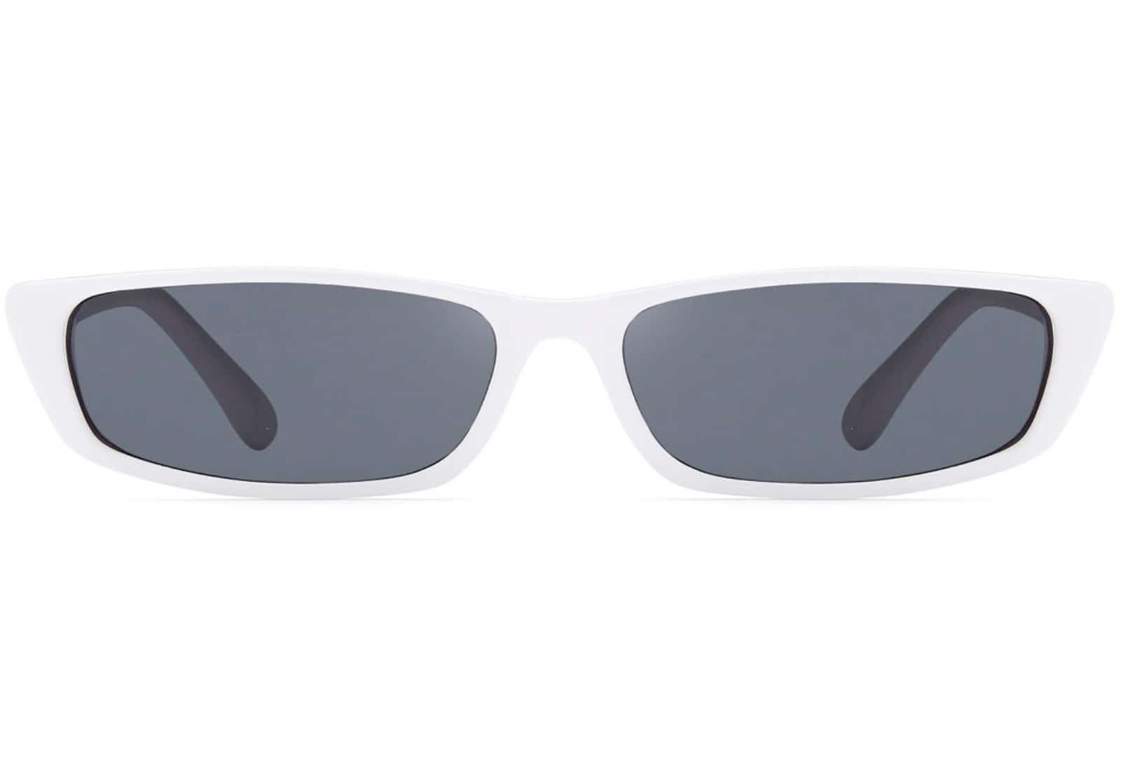 Eyewear Weiß mit Sonnenbrille braunen BEZLIT Cat Damen schwarz (1-St) Eye Designer und Retrosonnenbrille Linsen