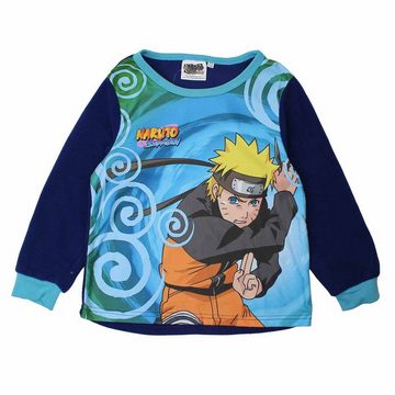 Naruto Schlafanzug Anime Naruto Shippuden Fleece Jungen Langarm Pyjama Gr. 116 bis 152