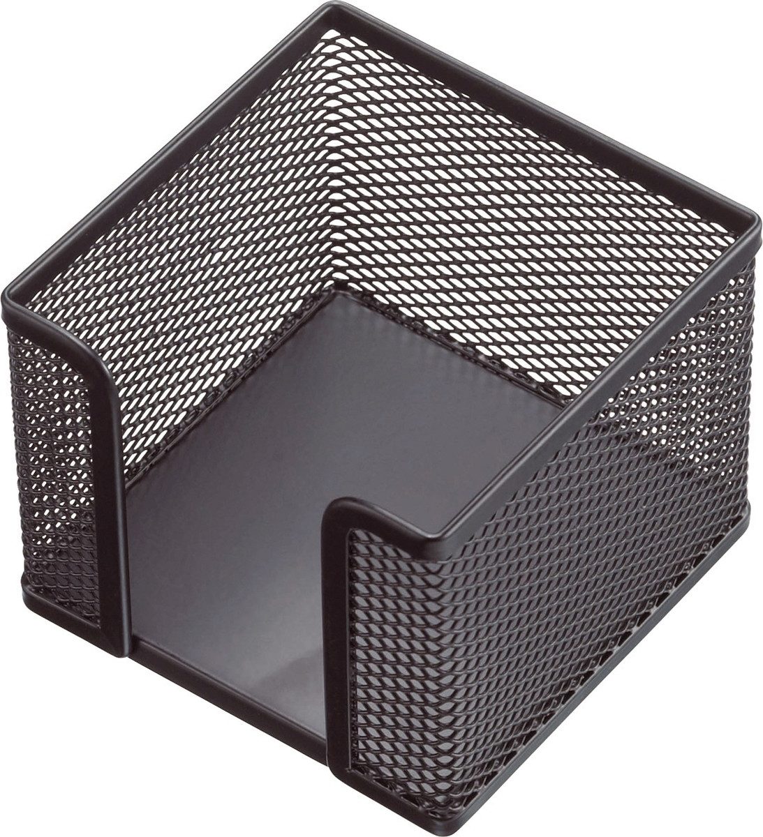HELIT Notizzettel Zettelbox Mesh Metall schwarz leer