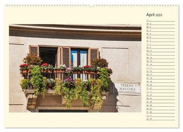 CALVENDO Wandkalender Rom-Italien / Geburtstagskalender (Premium, hochwertiger DIN A2 Wandkalender 2023, Kunstdruck in Hochglanz)