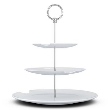 FIFTYEIGHT PRODUCTS Etagere Food-Tempel / Etagere 3-stufig - Etagere weiß - 1 Stück