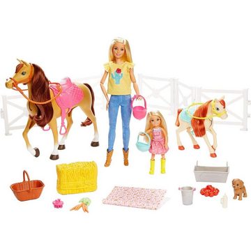 Mattel® Puppen Accessoires-Set Mattel FXH15 - Barbie - Puppen-Spielset Reitspaß, Pferde mit Zubehör