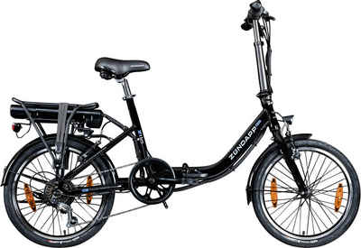 Zündapp E-Bike Z110, 7 Gang Shimano RD-TY21 Tourney Schaltwerk, Kettenschaltung, Heckmotor, 374,4 Wh Akku