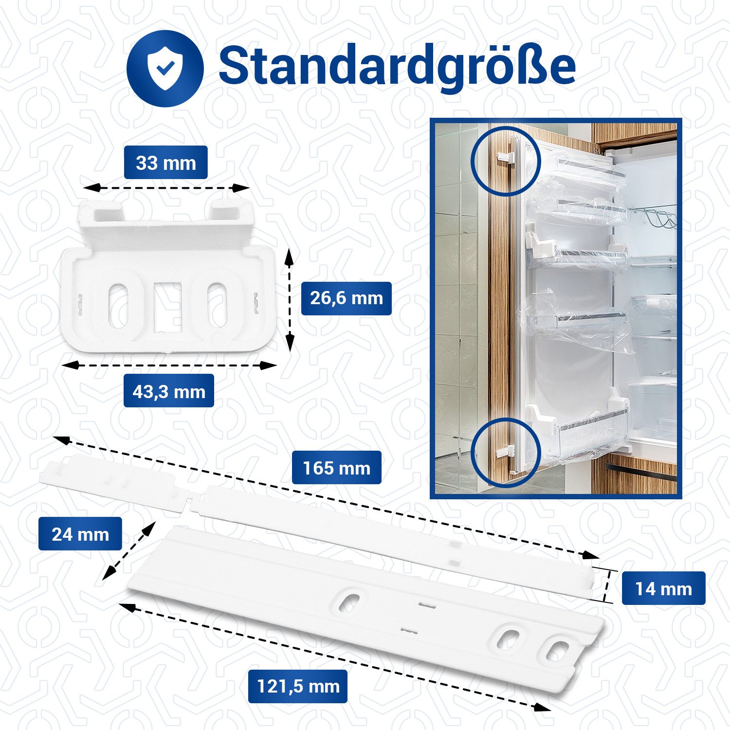 VIOKS Montagezubehör Kühlschrank Türmontageset Ersatz für günstig online kaufen