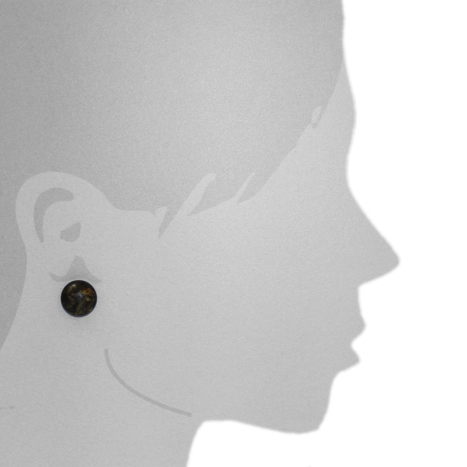 OSTSEE-SCHMUCK Paar Ohrstecker Ostsee-Schmuck Ohrstecker Klassisch 16 mm (2-tlg)