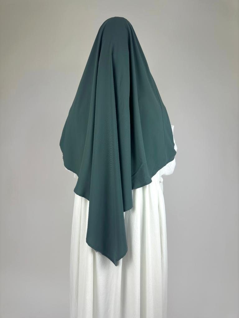 Aymasal Kopftuch Einlagiger Khimar Medine türkis Medina Hiba islamische Seide Mode Seide