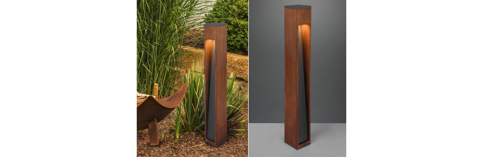 meineWunschleuchte LED Pollerleuchte, Downlight Wegebeleuchtung Garten