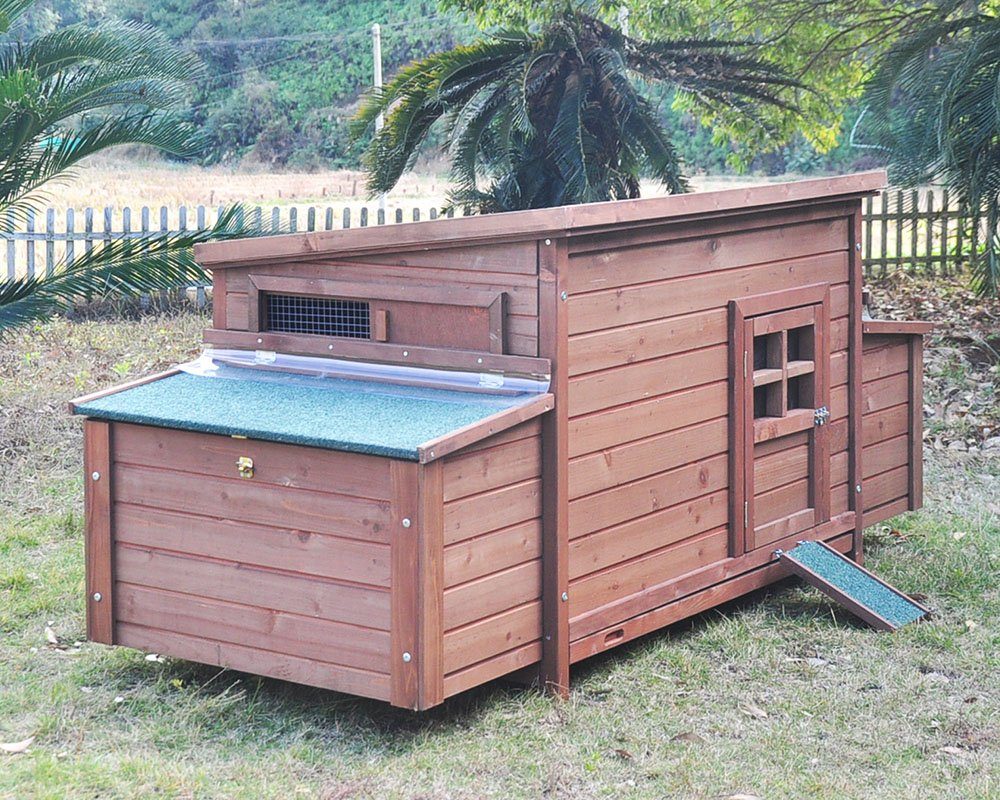 Zoopplier Hühnerstall Hühnerstall Wärmeisolierung"Winterstall 4 Seasons", 175cmx78cmx80cm-Wärmeisolierung-Wetterfest Hühnerkäfig-für 4-6 Hühner
