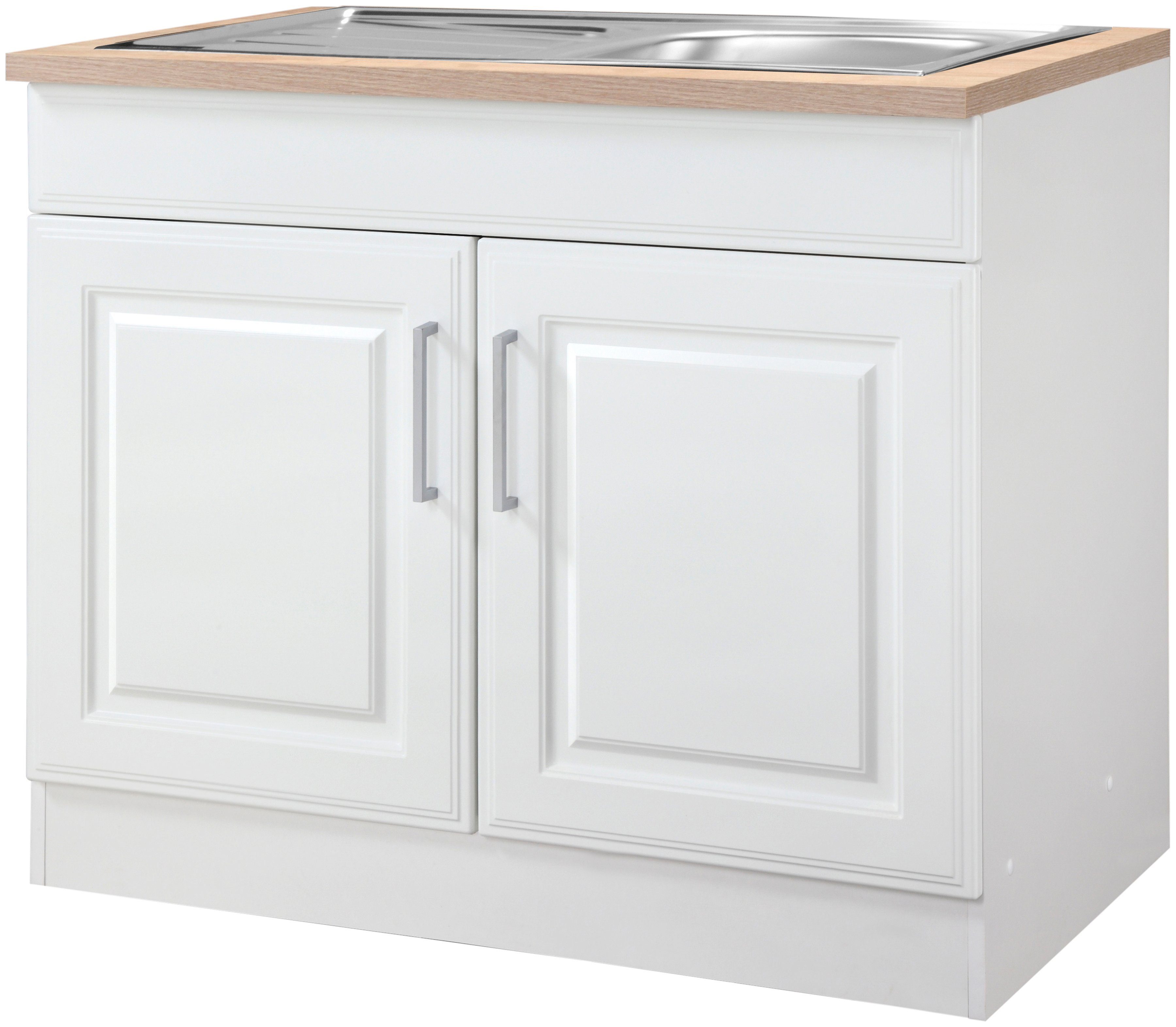 KOCHSTATION Spülenschrank "KS-Stockholm" hochwertige MDF-Fronten günstig online kaufen
