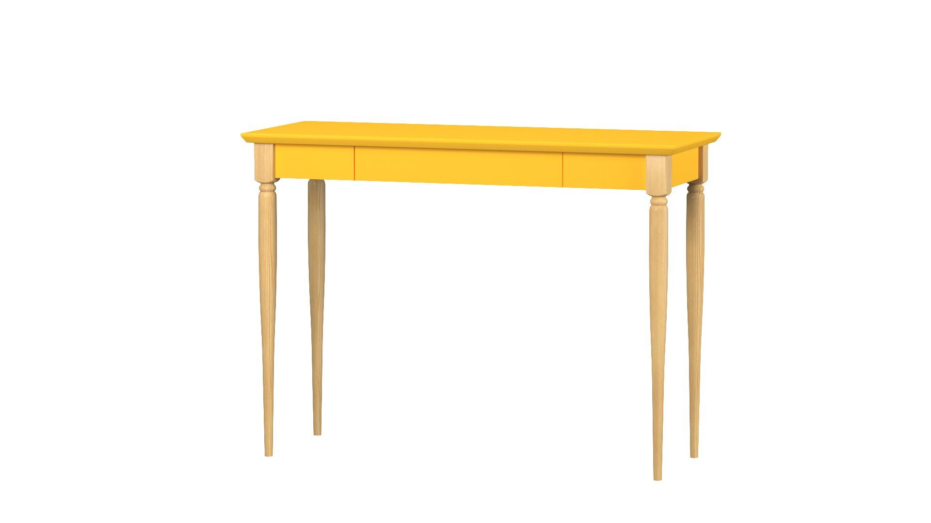 Siblo Schreibtisch Kinderschreibtisch Gelb Jugendzimmer Louis Design mit Kinderzimmer - - mit Louis minimalistisches Buchenholz - Schublade - - Moderner Schublade) (Kinderschreibtisch - Schreibtisch MDF-Platte