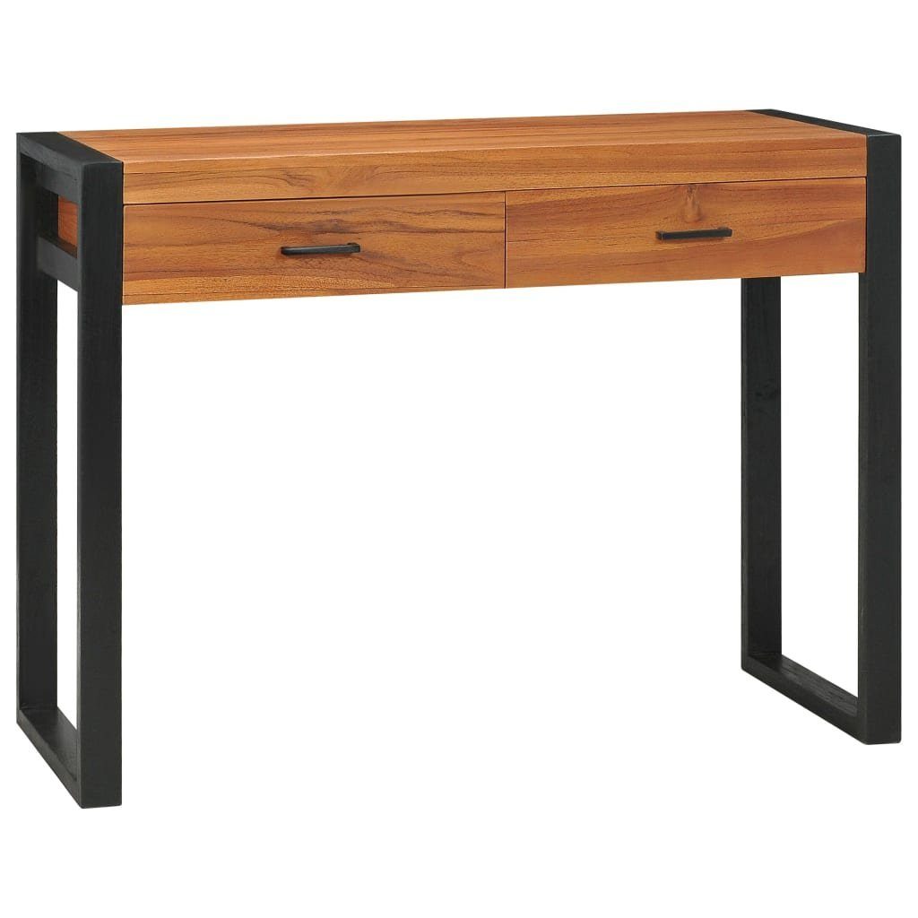 vidaXL Schreibtisch Schreibtisch mit 2 Schubladen 100x40x75 cm holz