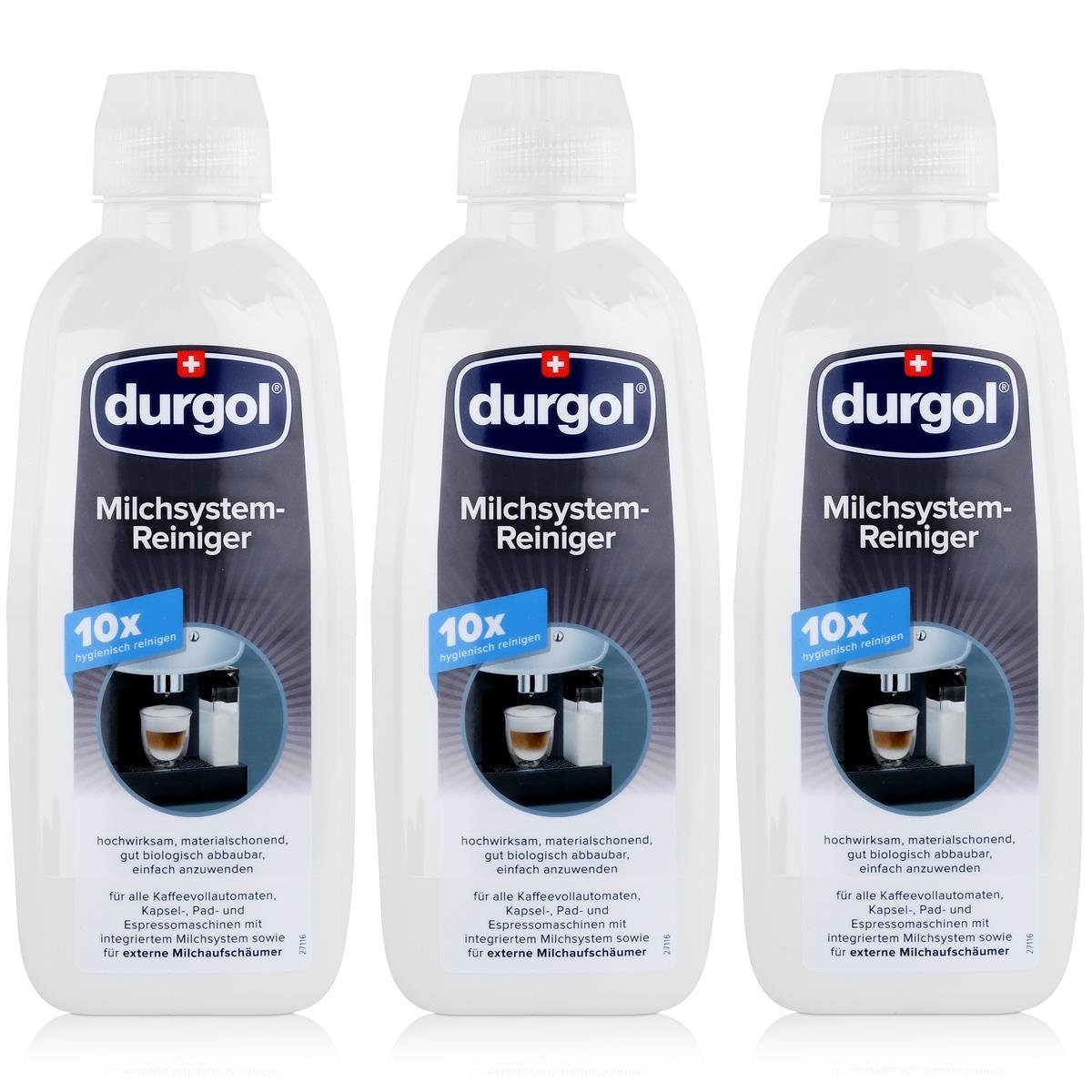 Durgol Durgol Milchsystem-Reiniger 500ml - Für alle Kaffeevollautomaten (3er Milchsystem-Reiniger