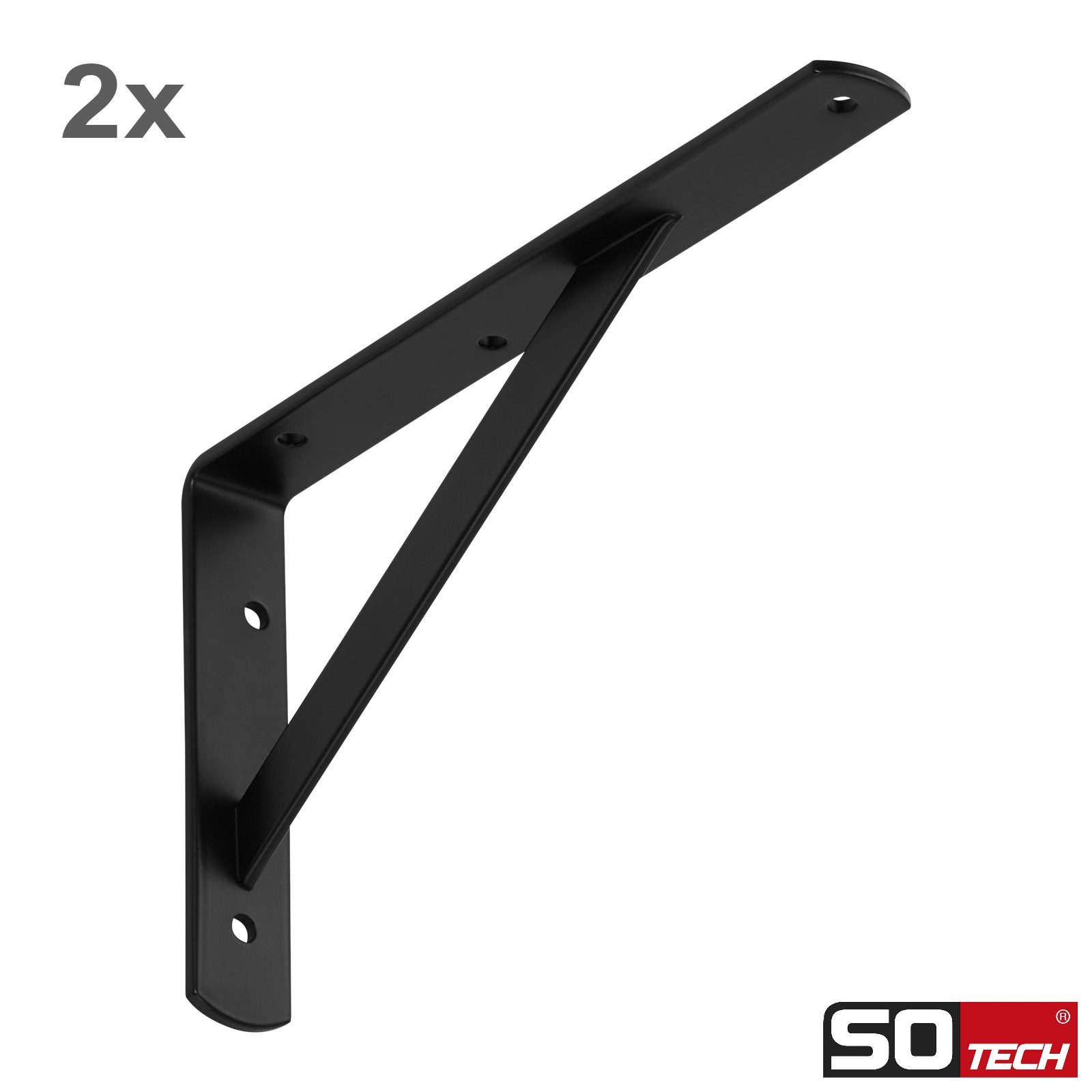 SO-TECH® Wandregalhalter Regalkonsolen mit Querstrebe zur Stabilisierung, 2 günstig online kaufen