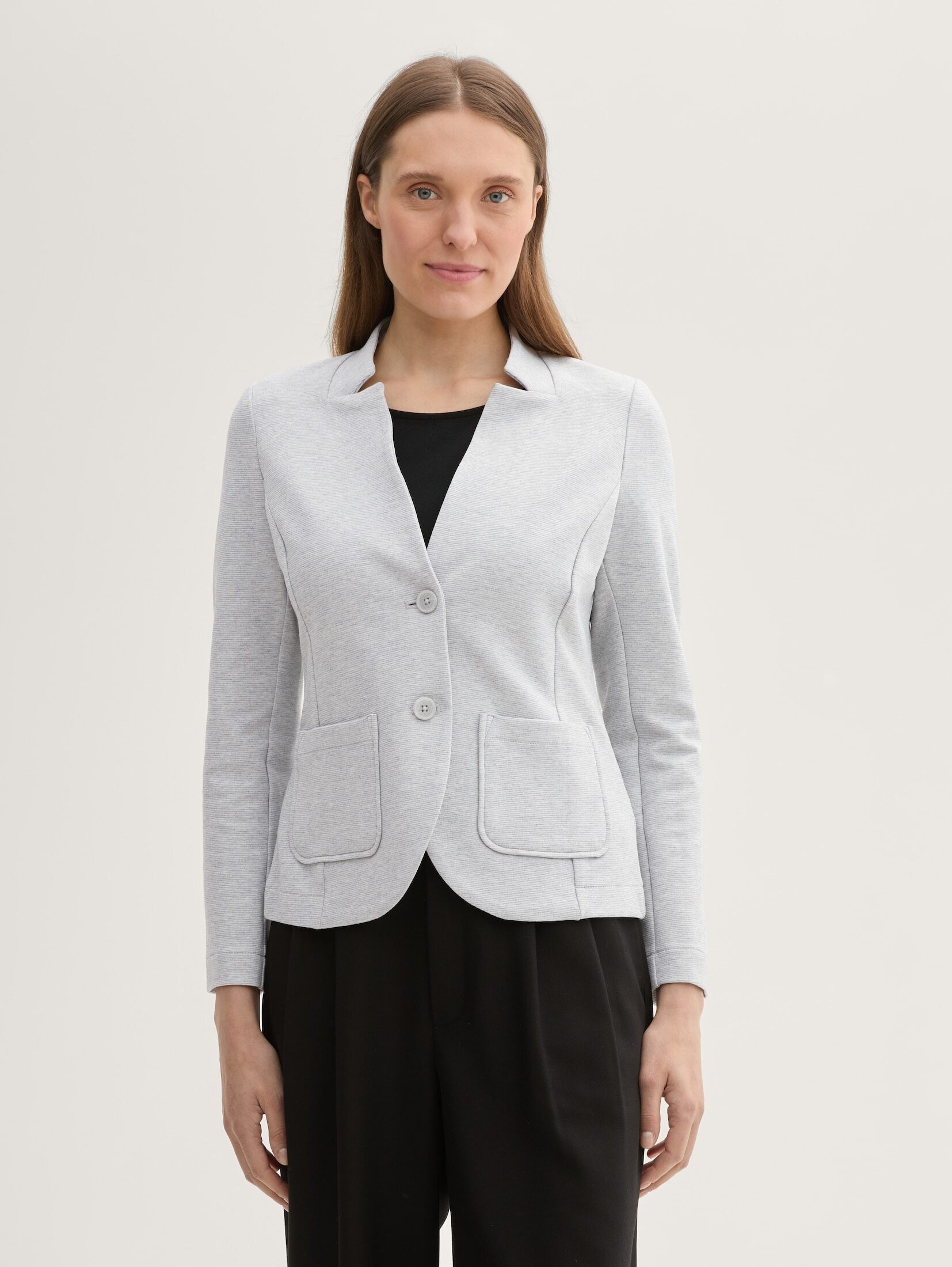TOM TAILOR Jackenblazer Blazer Slim Fit Blazer mit Ottoman Struktur günstig online kaufen