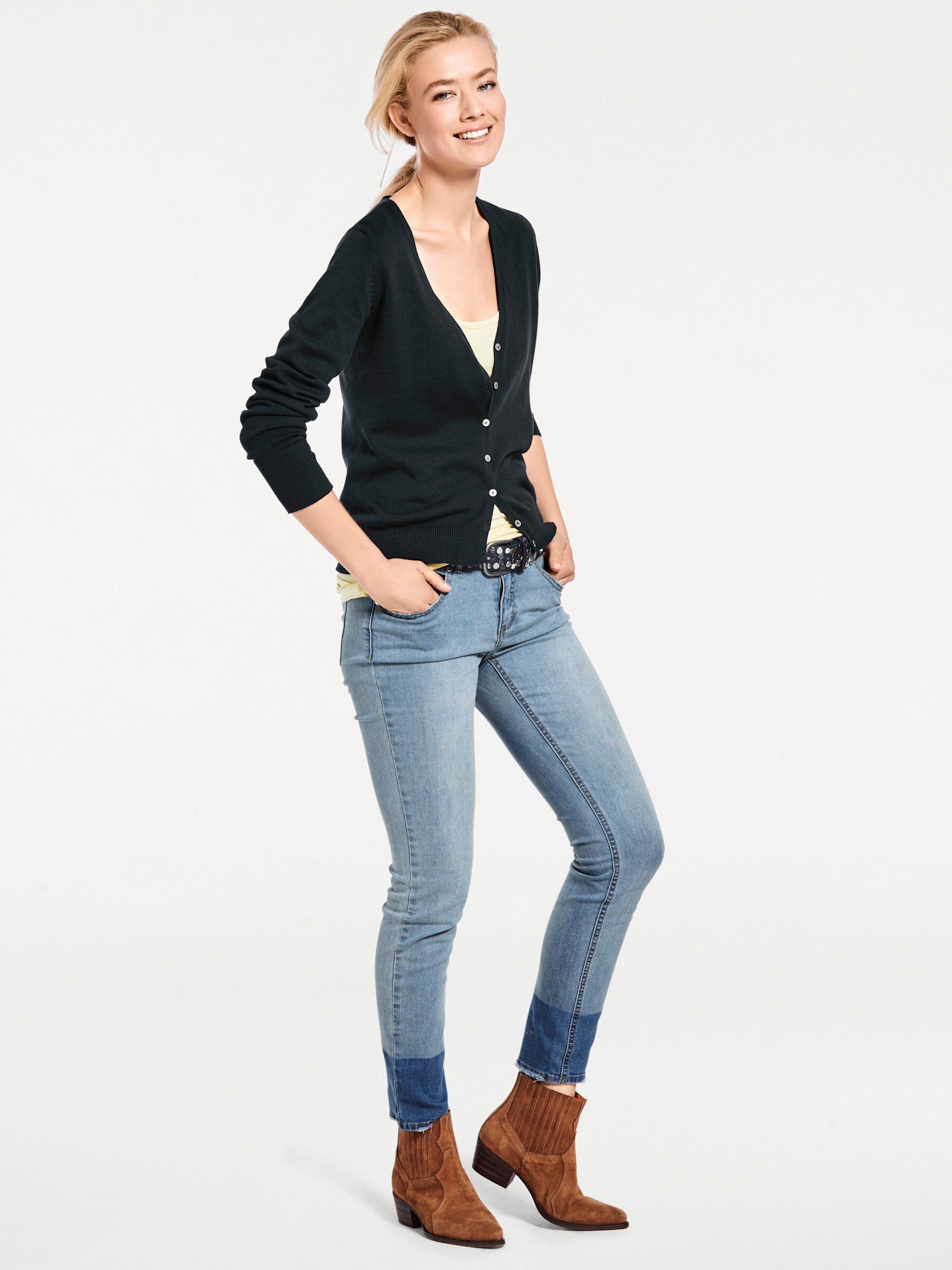 heine Strickjacke Feinstrickjacke . günstig online kaufen