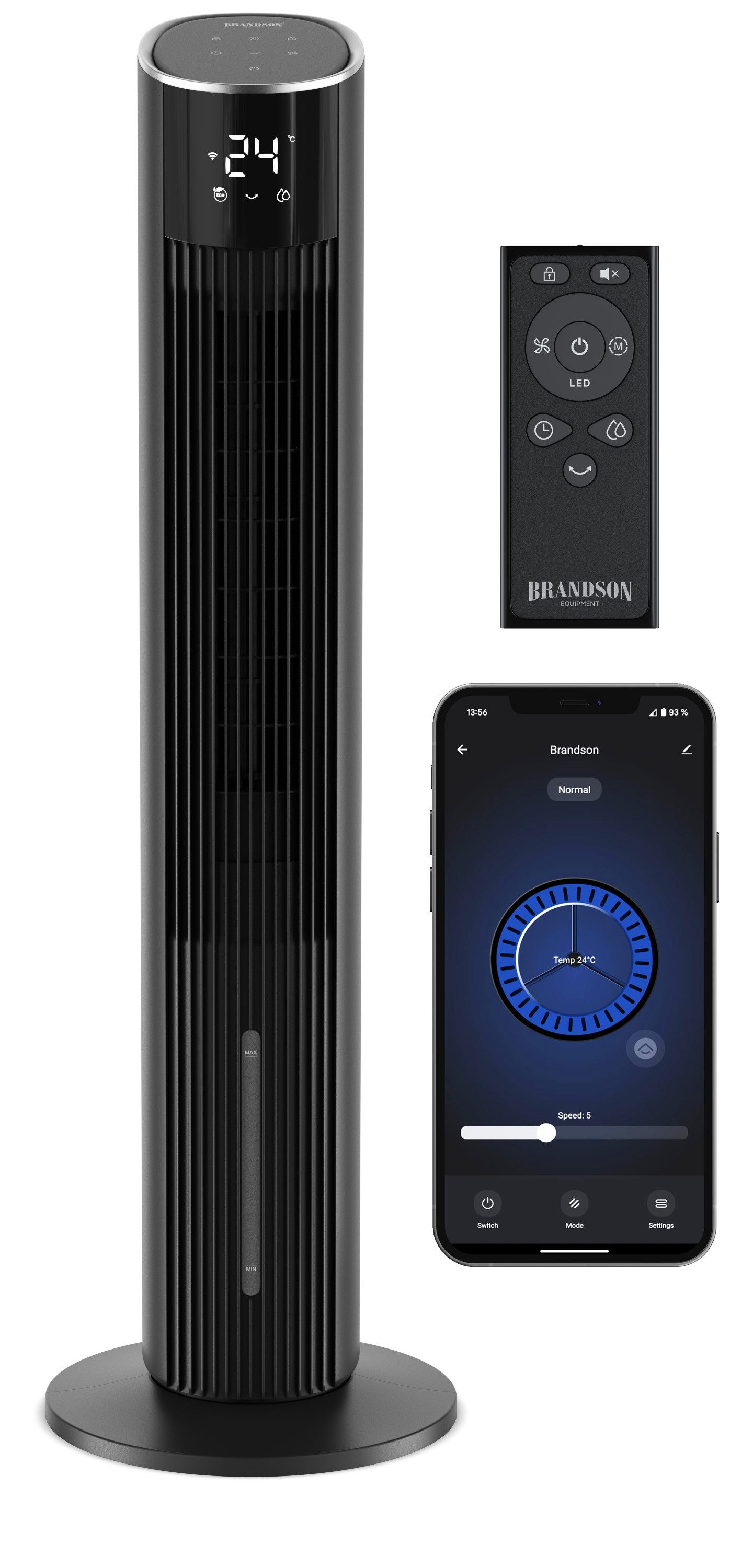 Brandson Ventilatorkombigerät mobiler Luftkühler mit Wasserkühlung, günstig online kaufen