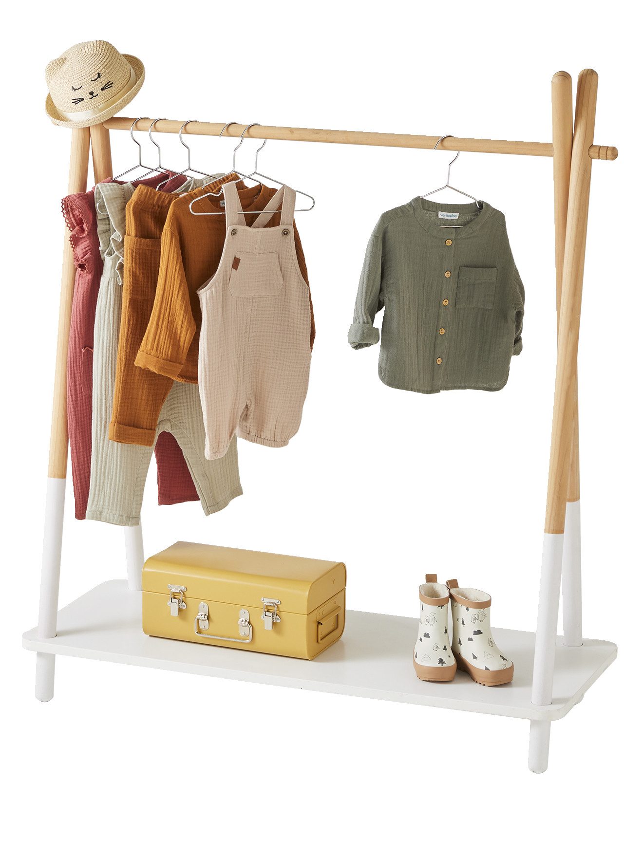 vertbaudet Wandgarderobe Kinderzimmer Garderobenständer TIPI