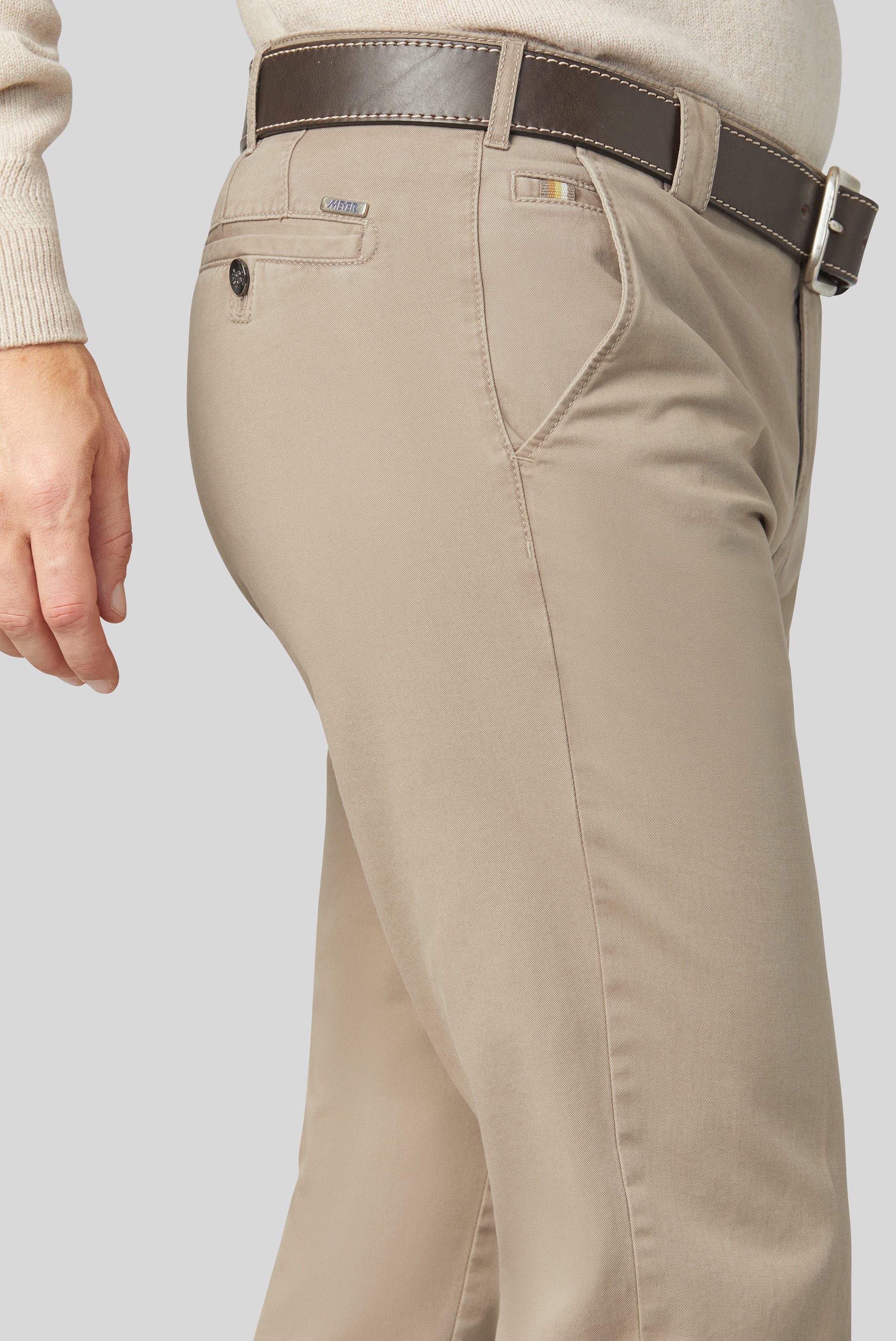 MEYER 5-Pocket-Jeans MEYER ROMA light beige 115-9-316.31 – Bild 3 von 4