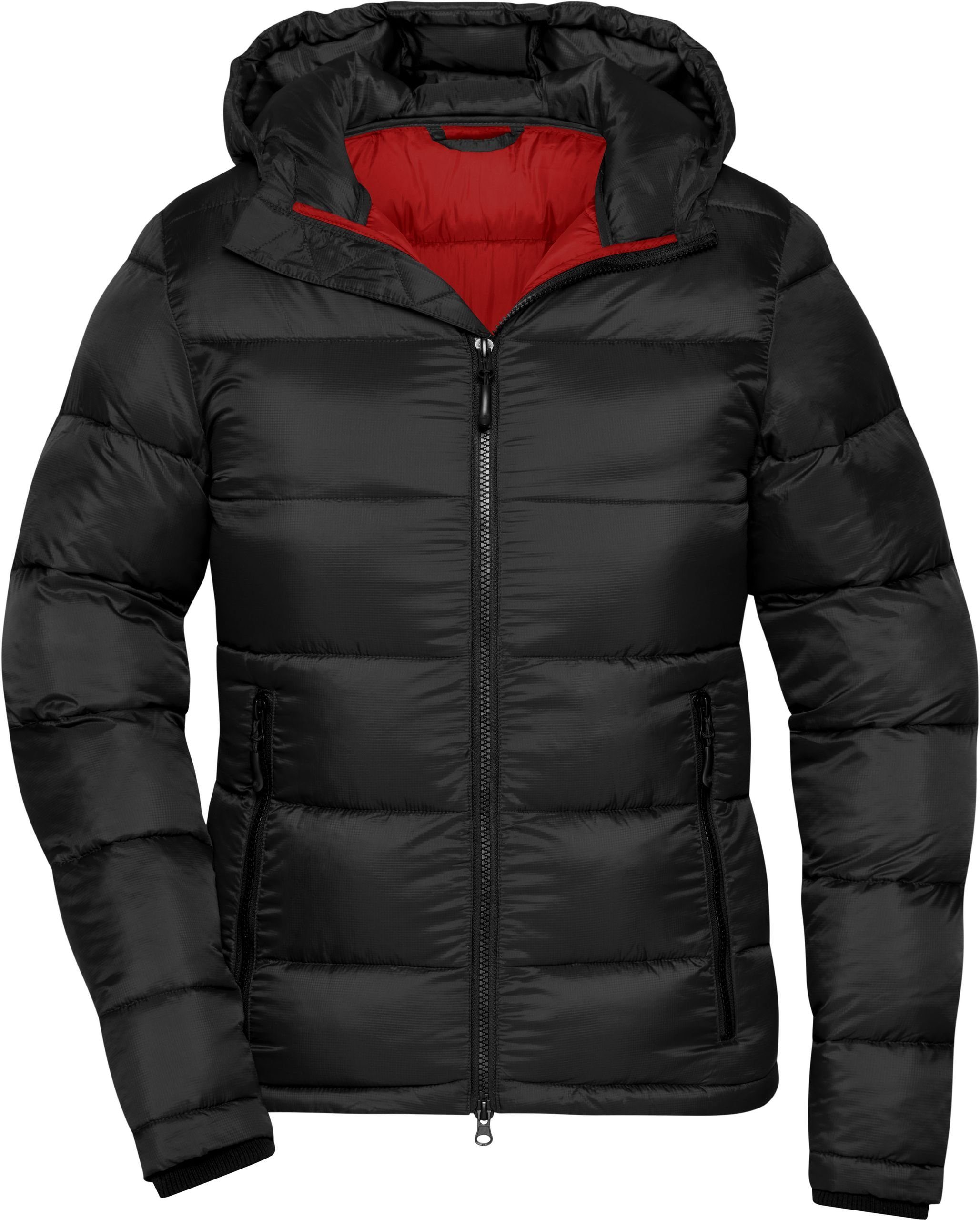 James & Nicholson Steppjacke Damen Steppjacke BLACK/RED