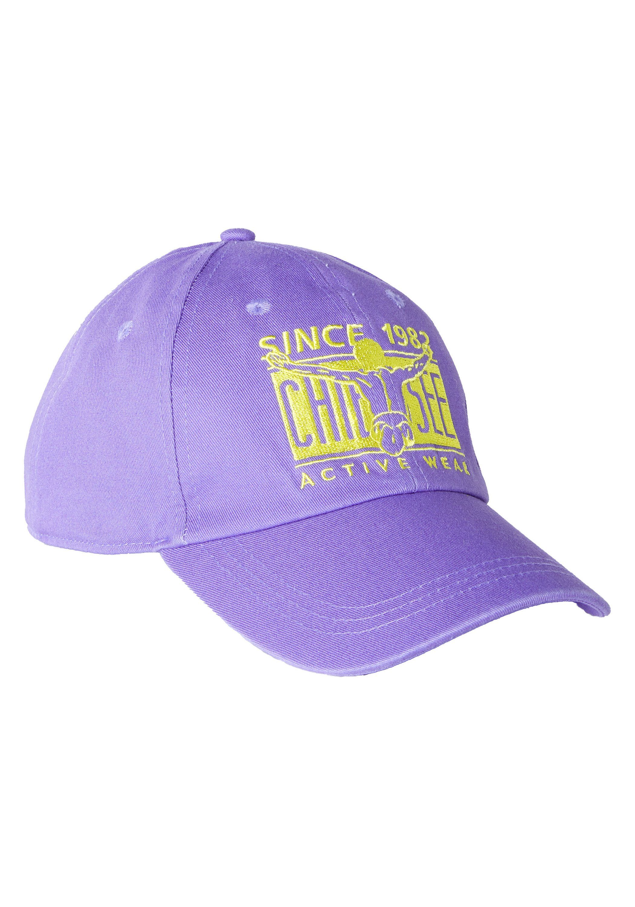 Chiemsee Snapback Cap Unisex Cap aus Baumwolle im Label-Design 1 Chalk Violet