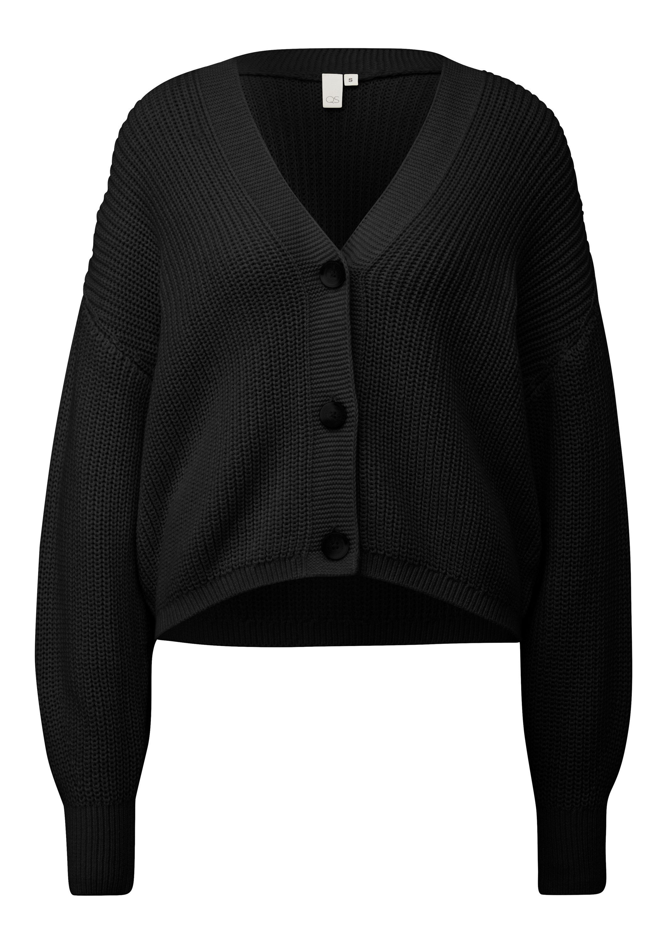 QS Cardigan Strickjacke Melierte Strickjacke aus günstig online kaufen