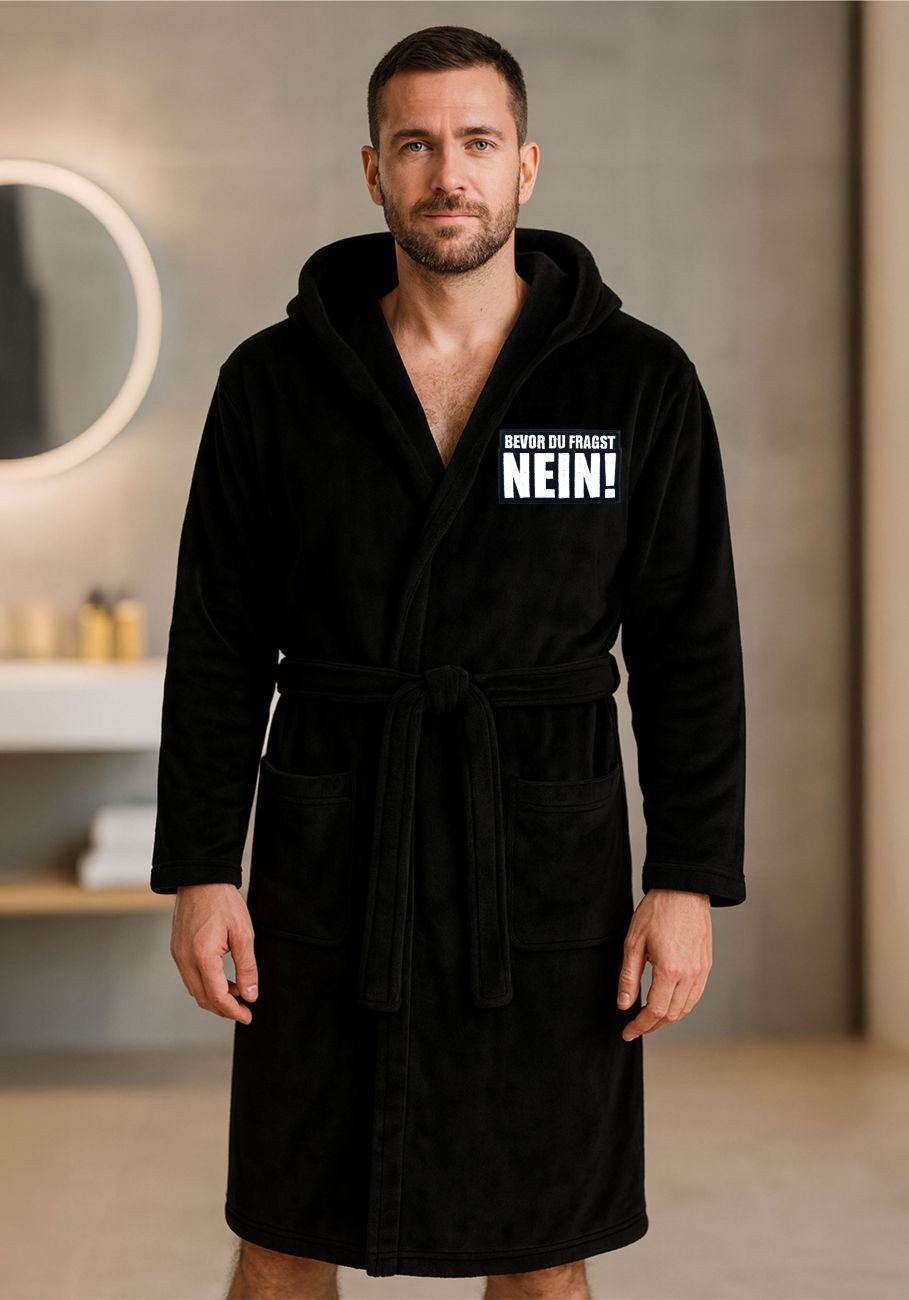 deinshirt Bademantel Bevor du fragst nein, günstig online kaufen