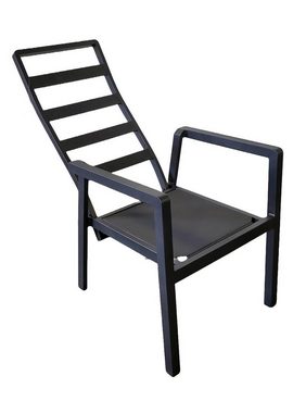 Gardissimo Gartenstuhl 6 er Set Ontario Lounge Stuhl Dining Alu Move Stapelstuhl (Spar-Set), verstellbare Rückenlehne, stapelbar