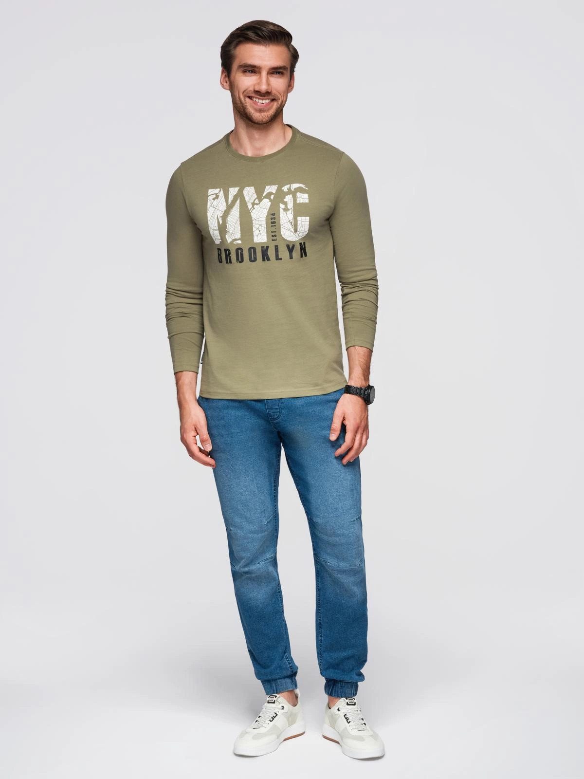 OMBRE Longsleeve Herren-Longsleeve mit urbanem Print
