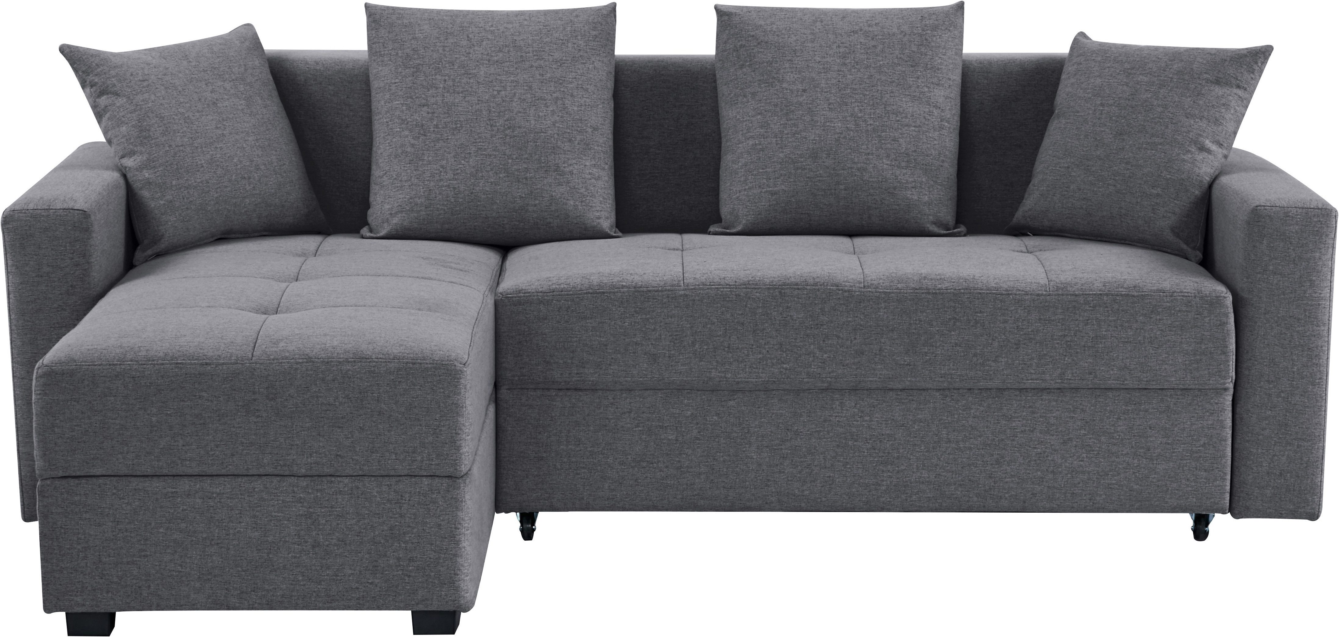INOSIGN Ecksofa "KILLAM, 217 cm, L-Form, mit Schlaffunktion u. Bettkasten", günstig online kaufen