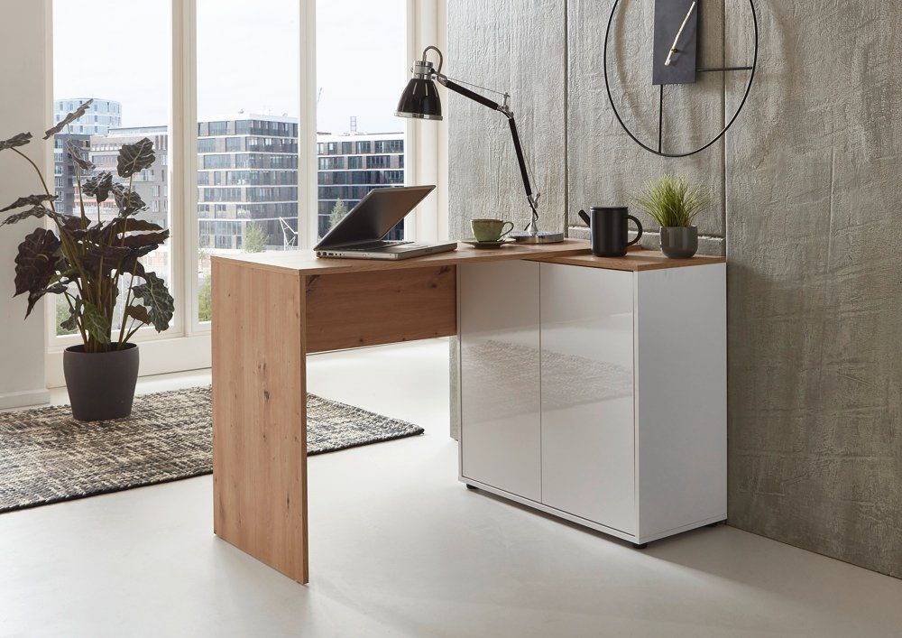 moebel-dich-auf Schreibtisch BEN 4 (Home-Office, in verschiedenen Farben), Push-to-open-Funktion