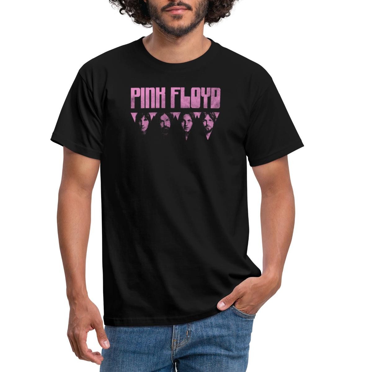 Spreadshirt T-Shirt Pink Floyd Logo Pink Männer T-Shirt (1-tlg)