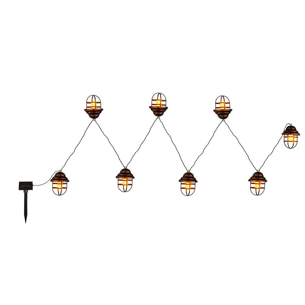 GLOBO LIGHTING LED Solarleuchte, LED-Leuchtmittel fest verbaut, Warmweiß, Solarleuchte Außenlampe Gartenleuchte