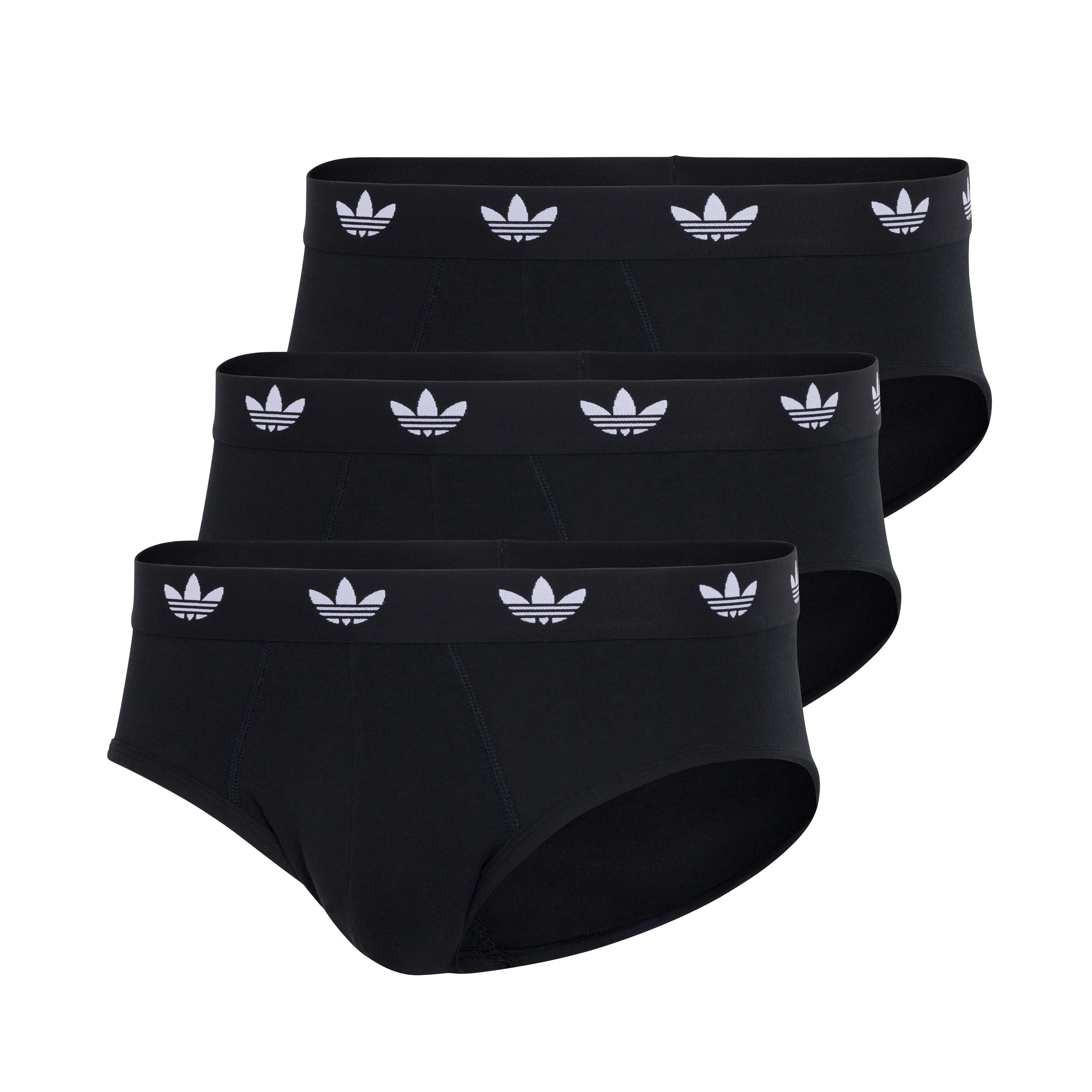 adidas Originals Slip Comfort Flex Cotton (3er Pack) breiter Logo-Bund, elastisch, sportlicher Touch, Baumwollmix