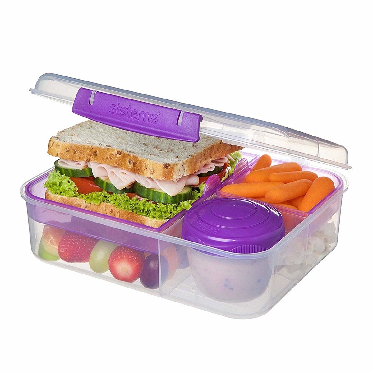sistema Aufbewahrungsbox »Bento Lunchbox To Go, unterteilt, transparent