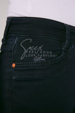SOCCX Regular-fit-Jeans mit verkürztem Bein