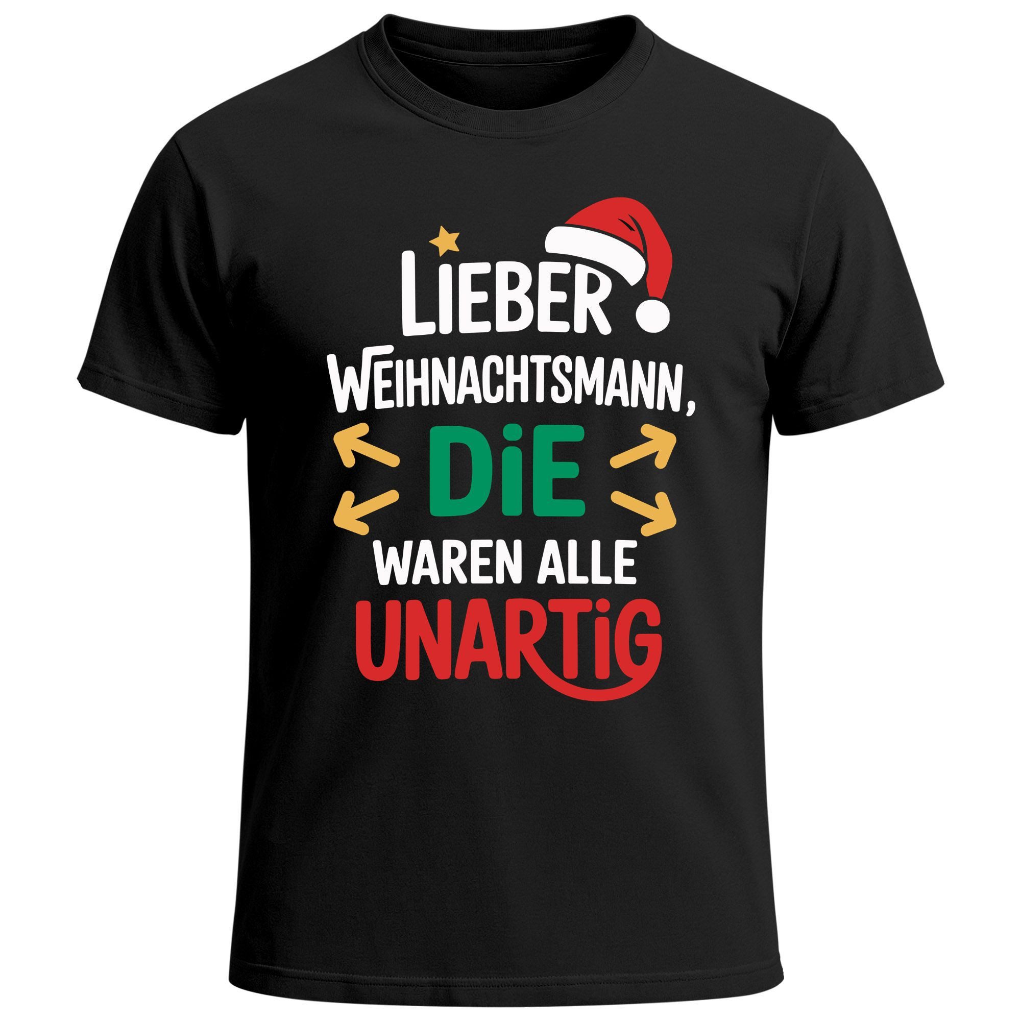 Print-Shirt Herren T-Shirt Weihnachten Spruch Lustig Lieber Weihnachtsmann die