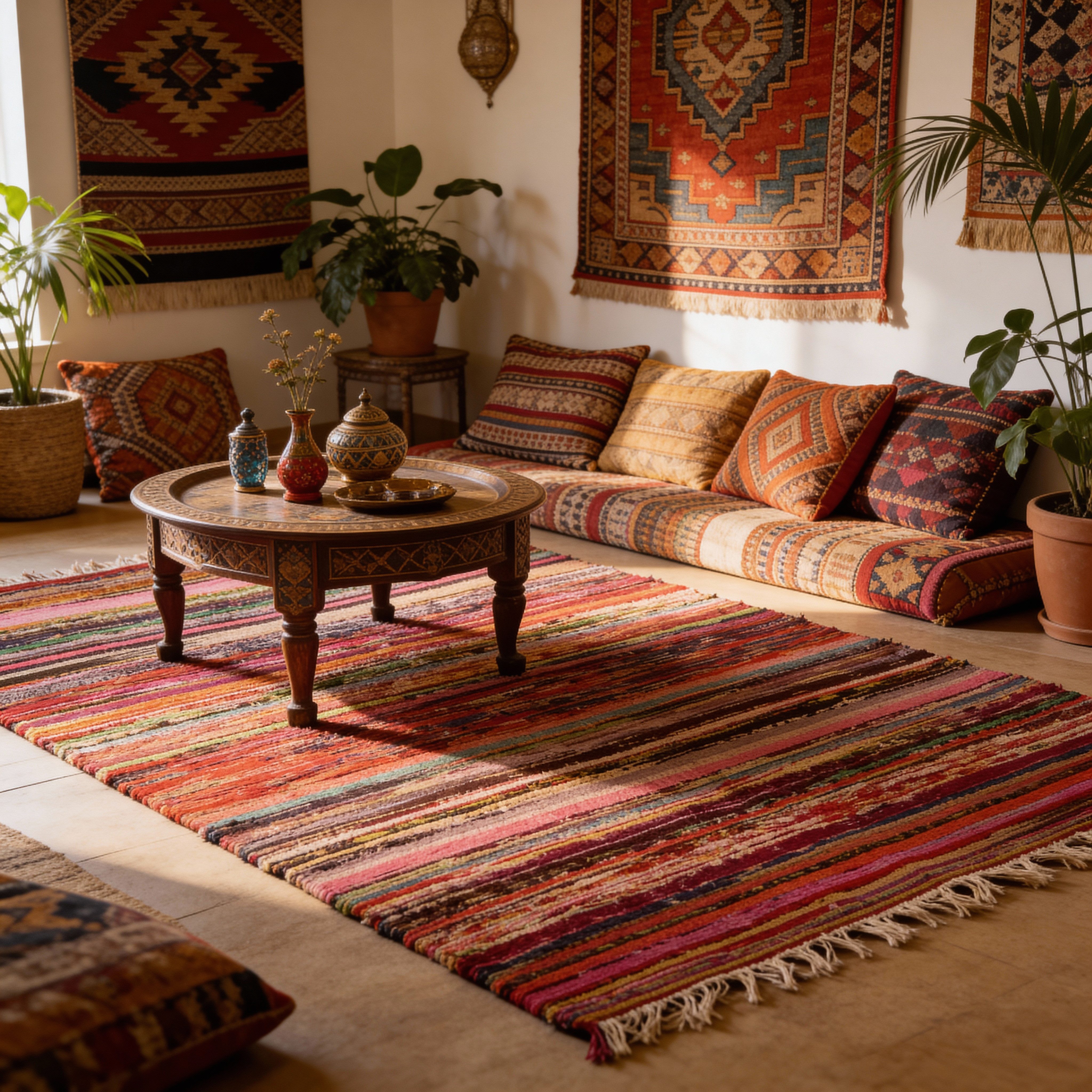 Guru-Shop Teppich Leichter Flickenteppich, Flickendecke 100*160.., Höhe: 10 günstig online kaufen