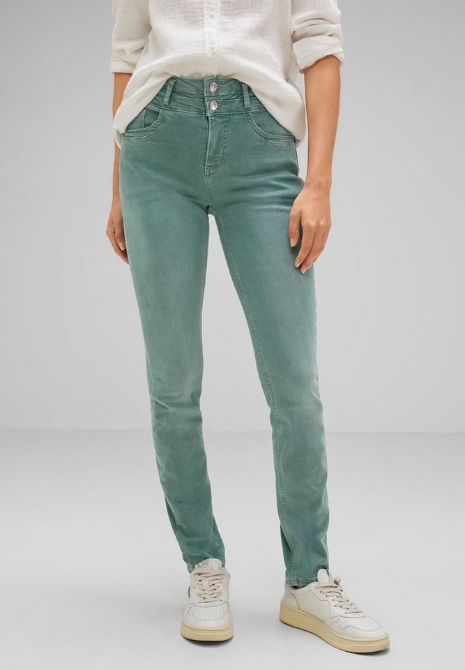 STREET ONE Slim-fit-Jeans High Waist, Slim Fit Jeans