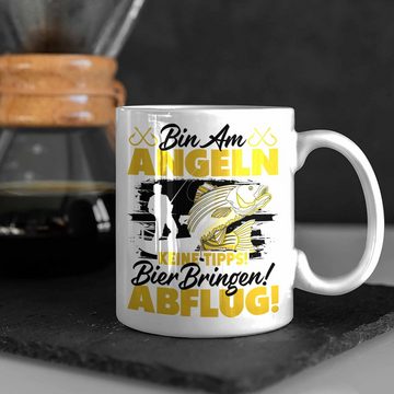 Trendation Tasse Trendation - Angler Tasse Geschenkidee für Fischer mit Spruch Witzig Für Männer Geschenk Becher