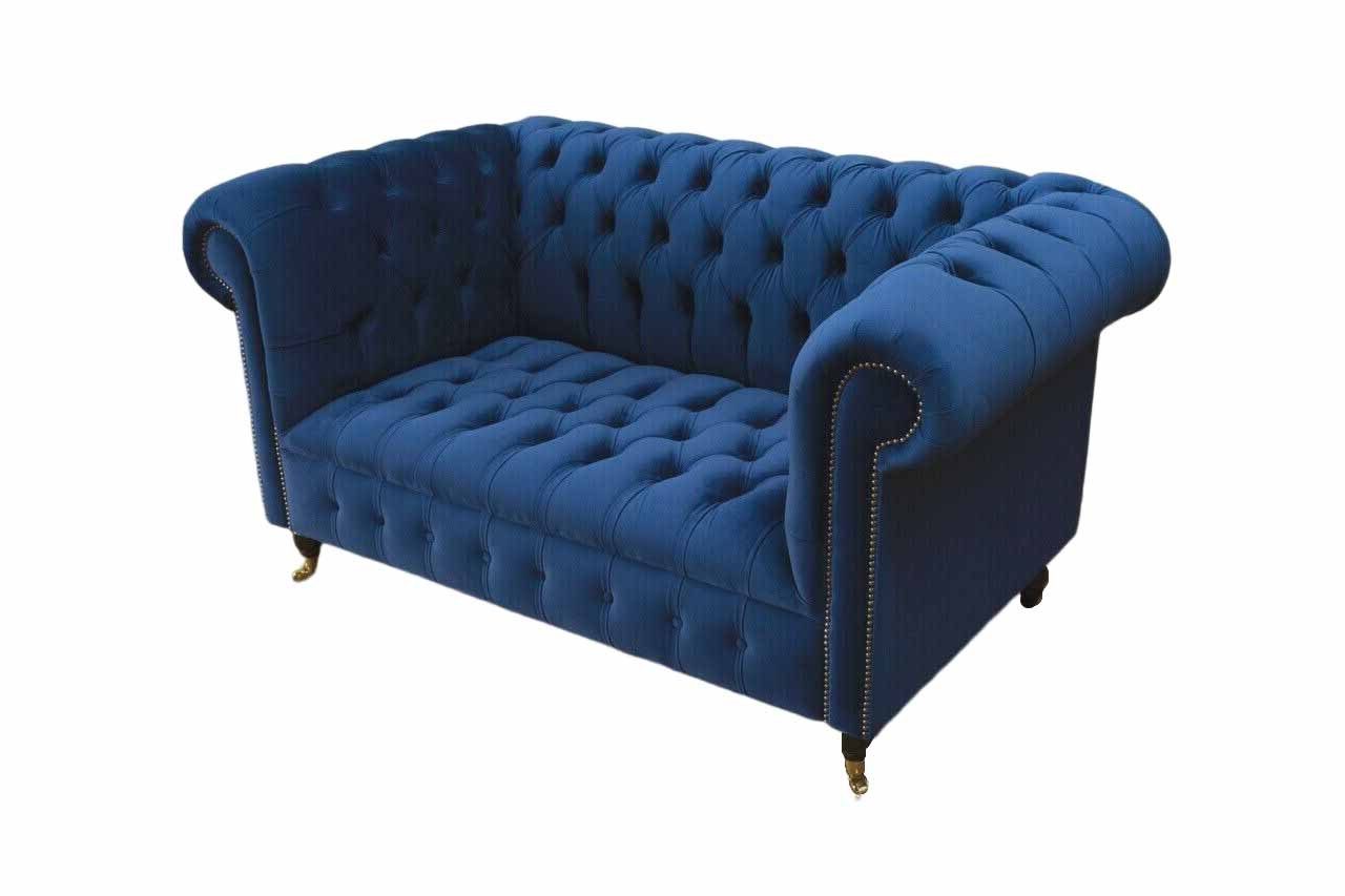 JVmoebel Chesterfield-Sofa, Sofa Chesterfield 2 Sitzer Klassisch Design Wohnzimmer Couch
