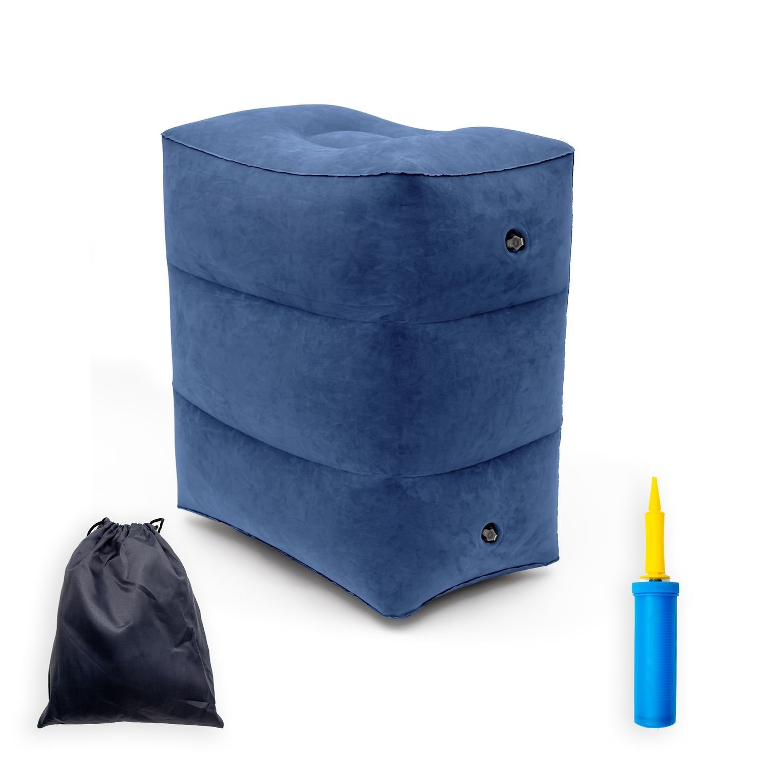 Intirilife Fußstütze, Fußstütze Reise Hocker mit Tasche und Luftpumpe aufbl günstig online kaufen