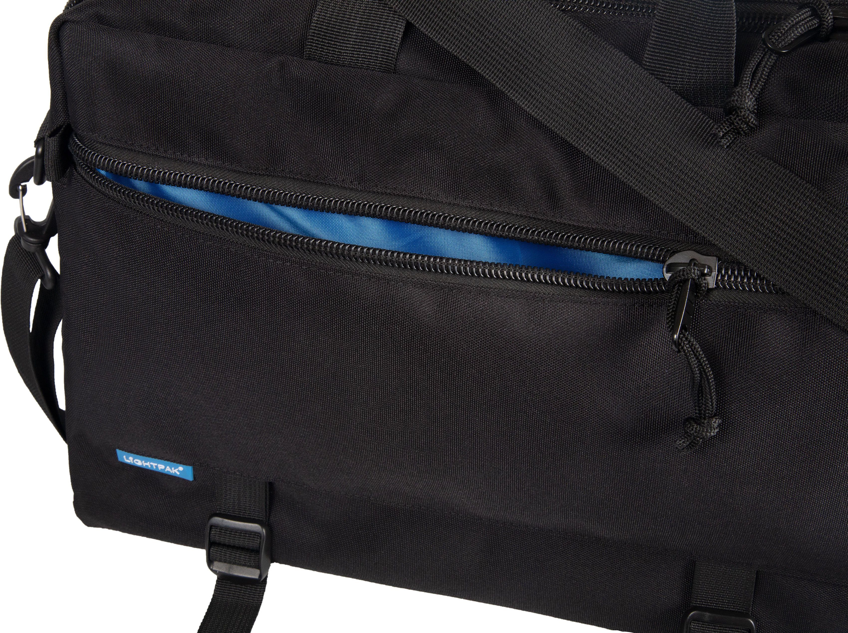 LIGHTPAK® Laptoptasche Multifunktionstasche RPET, aus auch Material Rucksack als recyceltem tragbar