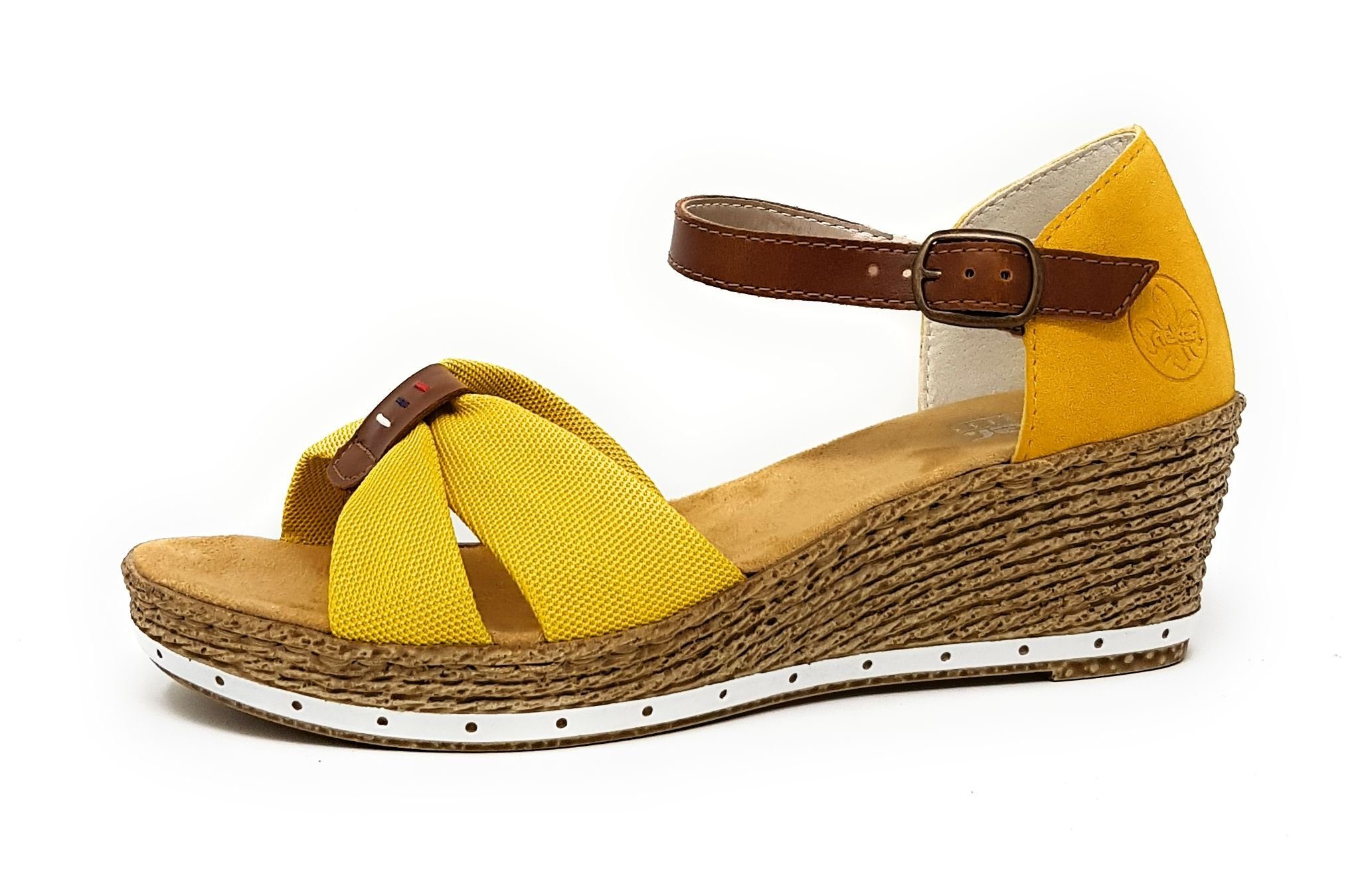 Rieker Women's Sandalette - Yellow, Size 39, Polyurethane Sole