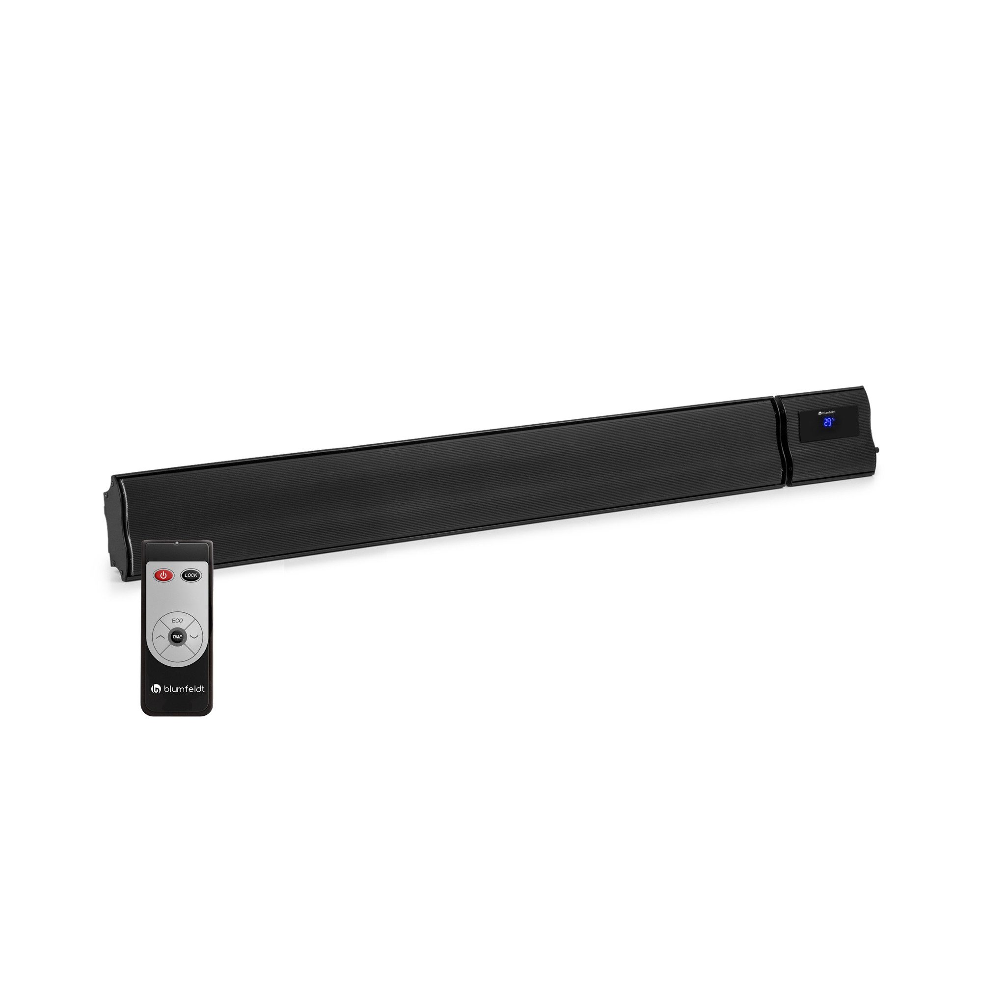 blumfeldt Heizstrahler Cosmic Beam Plus Infrarot-Heizstrahler 2400W IP44 Fernbedienung, Infrarot Heizstrahler Terrasse Wand Terrassenheizstrahler IR Strahler