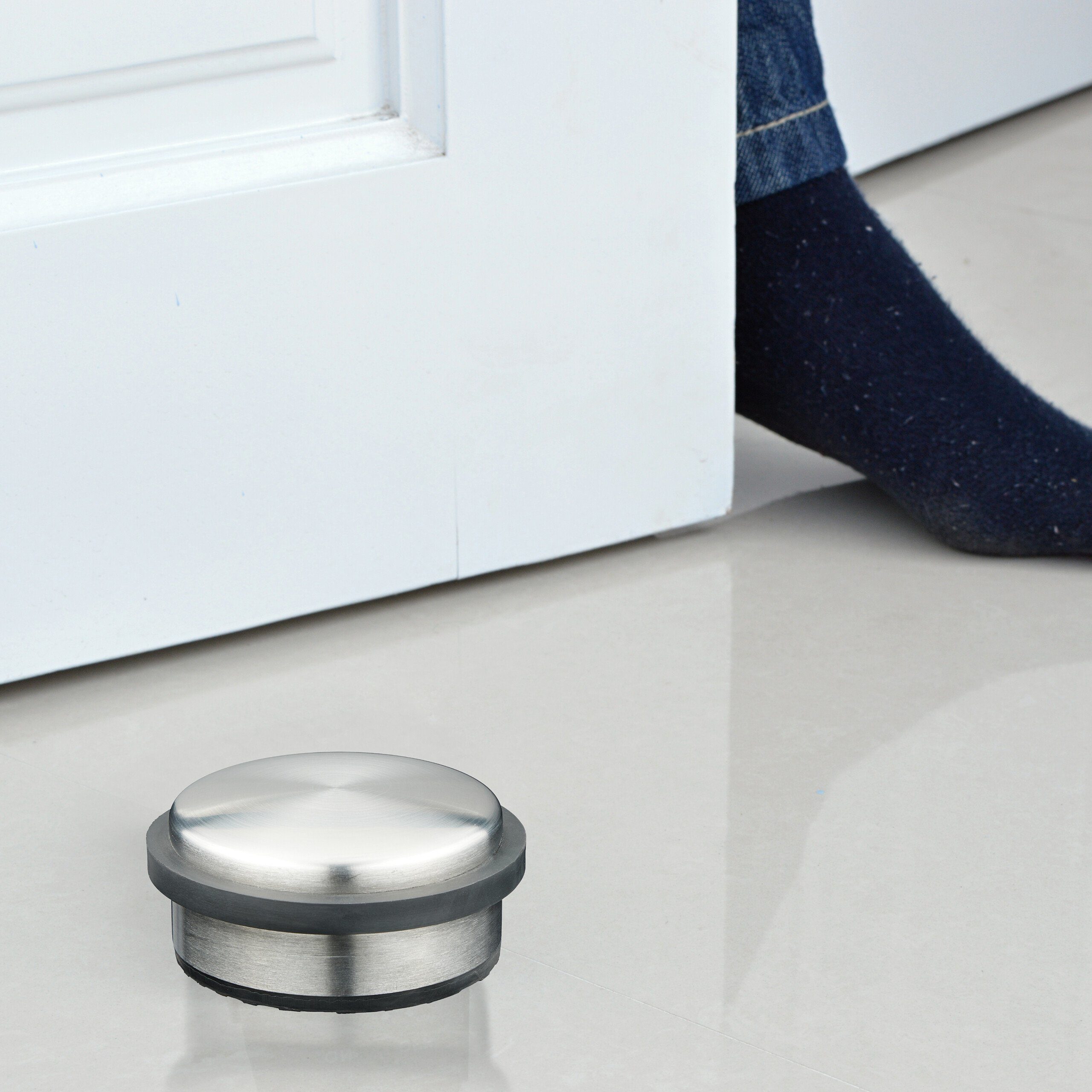 relaxdays Türstopper Edelstahl 2er Set günstig online kaufen