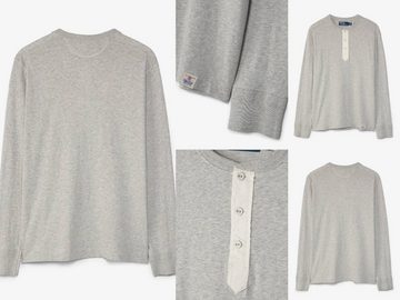 Ralph Lauren T-Shirt POLO RALPH LAUREN Longsleeve Button Shirt T-shirt Preppy Sweater Sweat