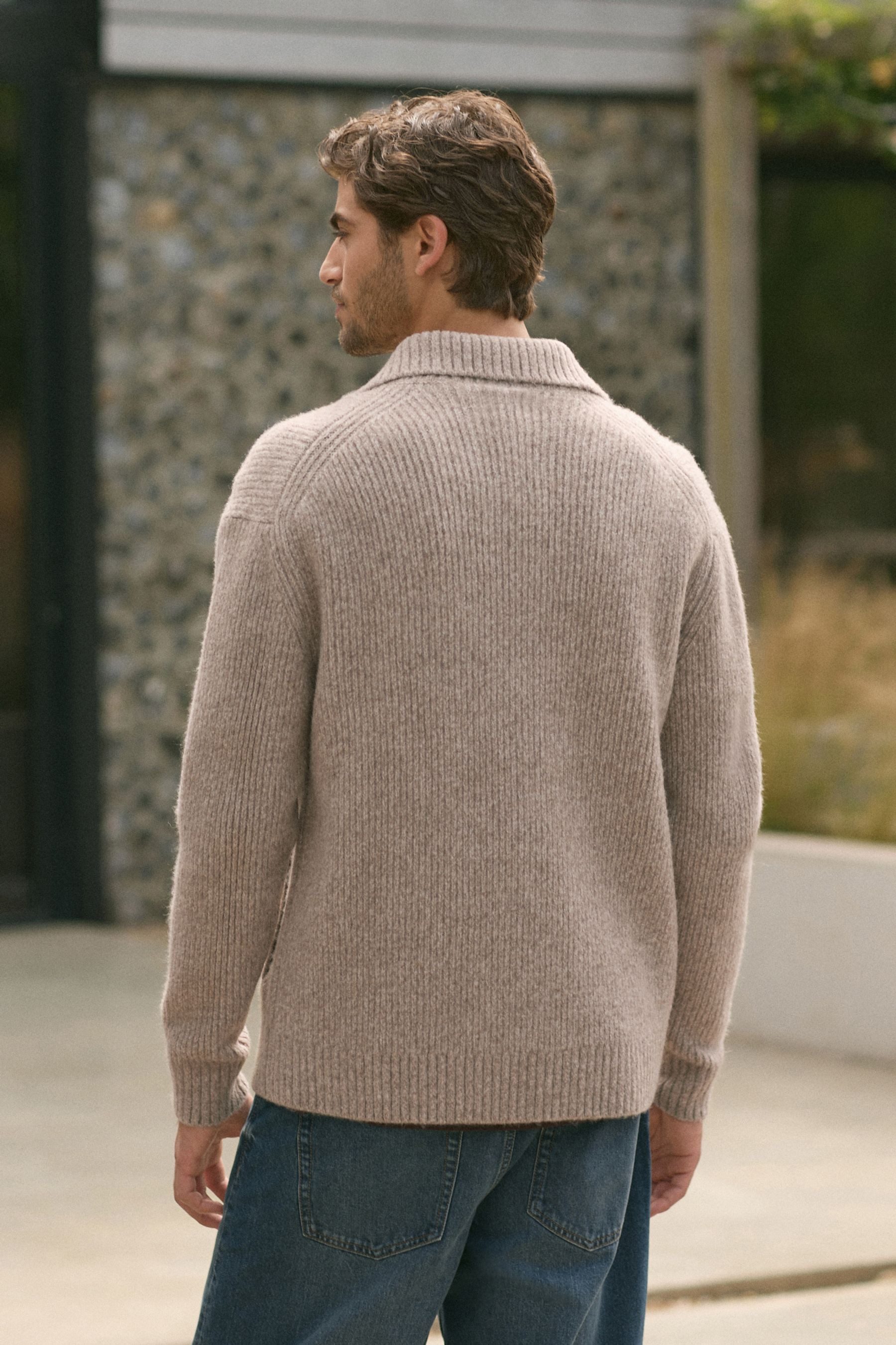Next Strickjacke Weiche Premium Hemdjacke aus günstig online kaufen