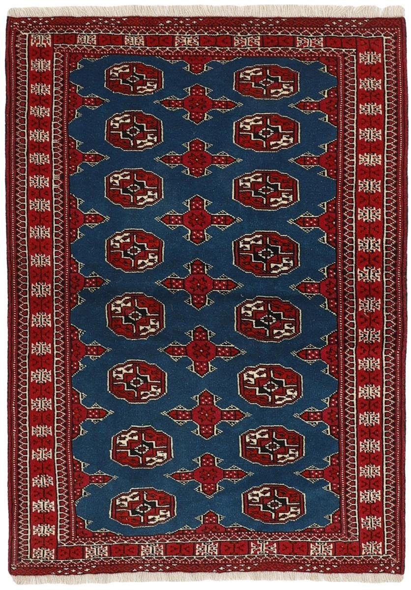 Orientteppich Turkaman 99x147 Handgeknüpfter Orientteppich / Perserteppich, Nain Trading, rechteckig, Höhe: 6 mm