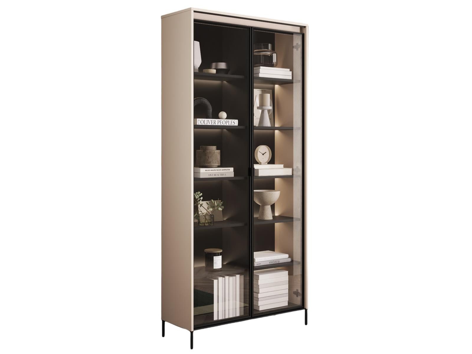 Compleo Vitrine Vitrinenschränke FLORE (mit 2Türen) günstig online kaufen