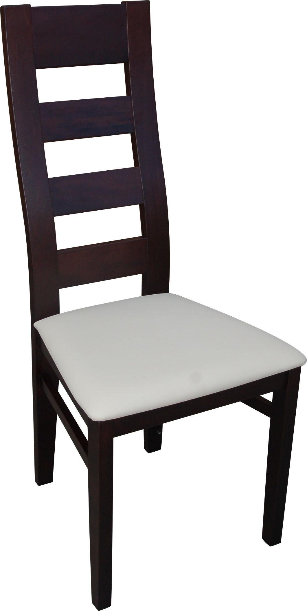 JVmoebel Stuhl, Textil 1x Esszimmerstuhl Stühle Massivholz Holz Esszimmer Sessel Polster Gastro
